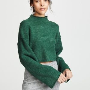 FREE PEOPLE Lost in a Forest Cropped Sweater